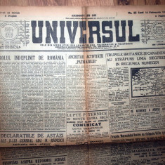 ZIAR VECHI - UNIVERSUL - 12 FEBRUARIE 1945