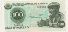 ANGOLA 100 KWANZAS 1975 UNC foto