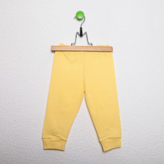 pantaloni copii cu banda culoare galbena foto