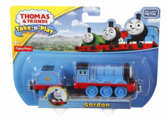 Trenulet locomotiva metalica Gordon cu vagon - Thomas&amp;amp;Friends Take N Play foto