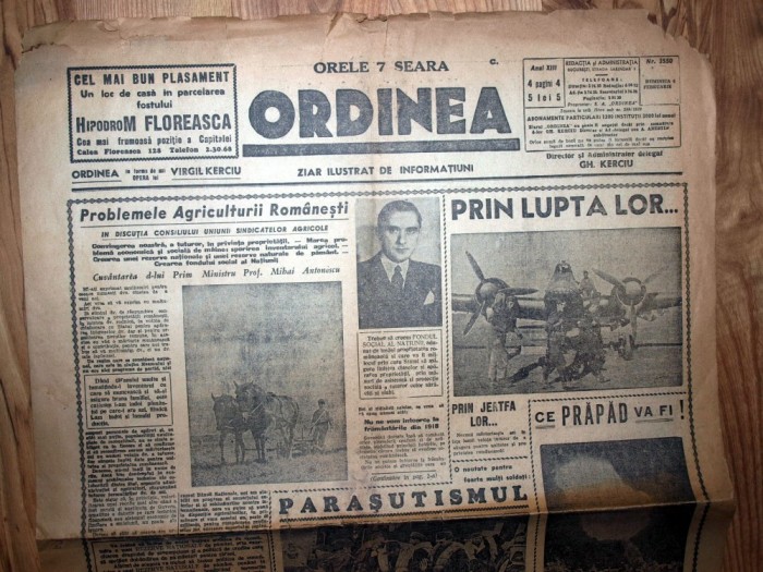 ZIAR VECHI - ORDINEA - 6 FEBRUARIE