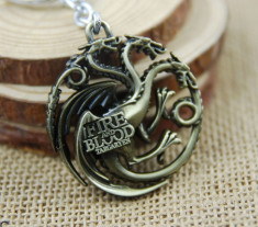 Breloc Fire and Blood Targaryen Game of Thrones foto