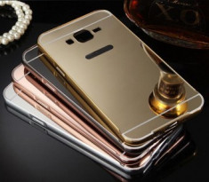 Husa Jelly Case Mirror Samsung Galaxy S6 Edge GRAY foto