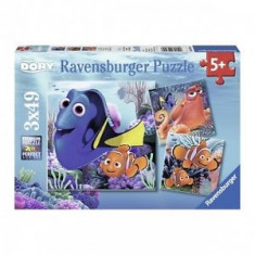 Puzzle In Cautarea Lui Dory, 3X49 Piese foto