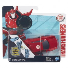 Jucarie Transformers Robots In Disguise 1-Step Changers Patrol Mode Sideswipe foto