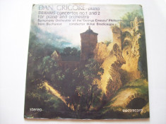 Disc vinil BRAHMS - Concerte Nr. 1 si 2 (Dan Grigore-pian)(ST - ECE 02897/0289) foto