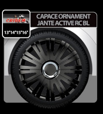 Capace ornament jante Active RC 4buc - Negru - 14&amp;#039; - CRD-VER1419BL foto