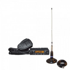 Kit Statie radio CB Albrecht AE 6110 cu antena PNI ML160 foto