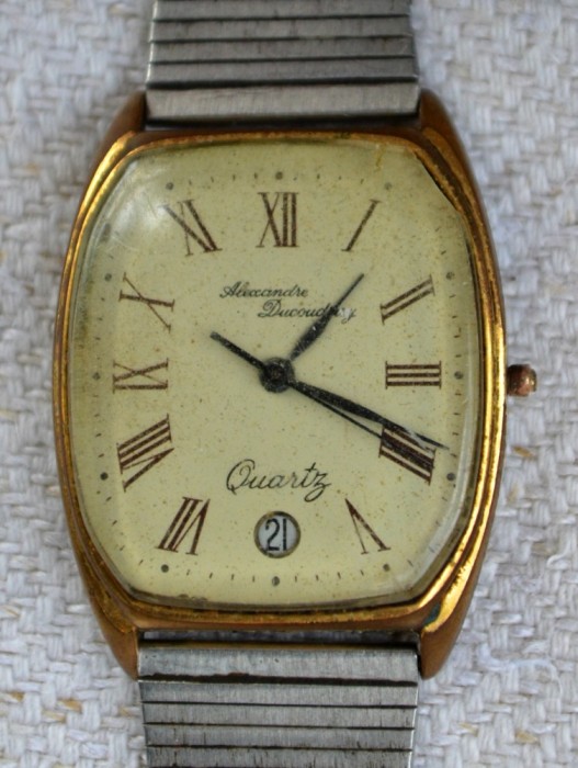 Ceas Alexandre Ducoudray, quartz, anii &#039;60 deteriorat