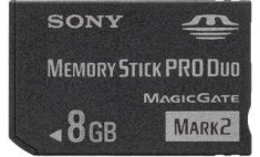 card memorie pro duo -memory stick produo-8gb- pentru psp- camere foto -video foto