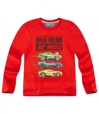 Bluza cu maneca lunga Hot Wheels rosu dinamic foto