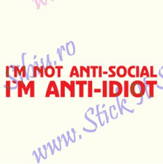 I`m not anti-social_Tuning Auto_Cod: CST-515_Dim: 25 cm. x 5.3 cm. foto
