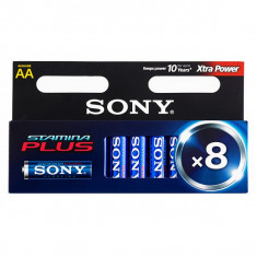 Baterii Alcaline Plus Sony AA LR6 1,5V AM3 (pachet de 8) foto