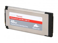 Raritate SSD Wintec 48GB MLC Express Card 34 expresscard Slot /mini USB2.0 foto