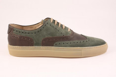 Candrani Oxford Sneakers Velour Verde cu Gordon TDM foto