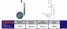Roata manevra remorca CKM05 foto