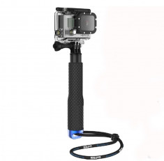 Selfie Stick pentru GoPro, iUni, SJcam GP180, Albastru foto