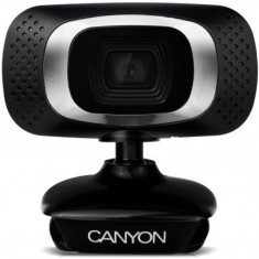 Camera web Canyon CWC3 , Full HD , CMOS 2MP , Negru foto