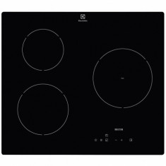 Plita incorporabila Electrolux E6203IOK, inductie, 3 zone de gatit, touch control, 60 cm, negru foto