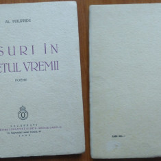 Al. Philippide , Visuri in vuetul vremii ; Poeme , 1939 , ed. 1 cu ex libris