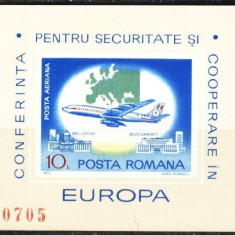 Romania 1977 - CONFERINTA PENTRU SECURITATE, colita NDT NESTAMPILATA, F109