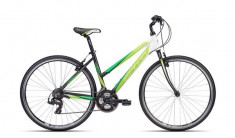 Bicicleta dama CTM Maxima 1.0, 2016, cadru 16&amp;quot;, rosu mat / verde Cod Produs: 037.93 foto