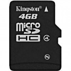 Card memorie Kingston Micro SDHC 4 GB Clasa 4 foto