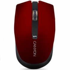 Mouse wireless Canyon CNS-CMSW5R, Fara Fir , Optic , 1280 DPI , Rosu foto