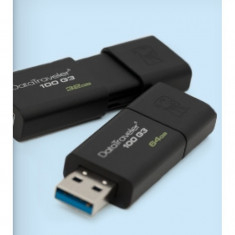 Stick memorie USB Kingston Data Traveler 100 G3 , 16 GB , USB 3.0 , Negru foto