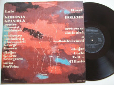 Disc vinil EDUARD LALO - Simfonia spaniola / M. RAVEL - Bolero(ST - ECE 01031) foto