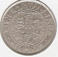 Marea Britanie 1 Shilling 1900 - Victoria, Argint 5.65 g/925, 23.5 mm KM-780 foto