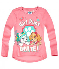 Bluza cu maneca lunga Paw Patrol roz foto