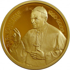 e891 PAPA IOAN PAUL II 1920 2005 MEDALIE BRONZ PROOF foto