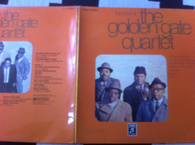 Golden Gate Quartet best of dublu disc vinyl 2 lp muzica jazz soul columbia VG+ foto