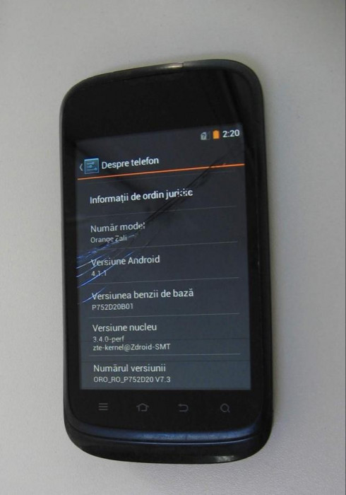 ORANGE Zali - smartphone ZTE Kis Pro defect - pentru piese
