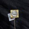 AC REVER - AUR 18K + ARGINT - Ac cravata - Ac palarie - Cladire celebra - 1.7g.!
