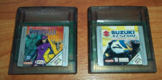 doua dischete Nintendo Game Boy Color Catwoman si Suzuki Alstare Extreme Racing foto