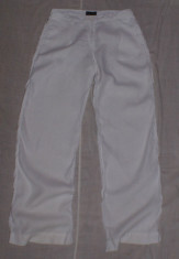 Pantaloni de dama ARMANI JEANS autentici marimea 38 / M in 100% culoarea alba foto