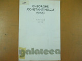 Gheorghe Constantinescu pictura catalog expozitie Bucuresti 1975 Galateea