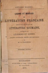 Lecons et modeles de Literature Francaise - Autor(i): Antonin Roques foto