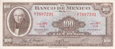 MEXIC 100 pesos 29 decembrie 1972 AUNC+!!! foto