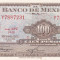 MEXIC 100 pesos 29 decembrie 1972 AUNC+!!!