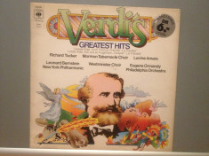 VERDI - GREATEST HITS cu L.BERNSTEIN/E.ORMANDY/R.TUCKER (1974/CBS /RFG) - Vinil foto