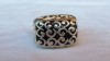 Argint INEL MASIV OPULENT 1920 art deco FRANTA in email UNIC de efect SPLENDID