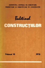 Buletinul constructiilor vol. 10, 1978 - Autor(i): colectiv foto