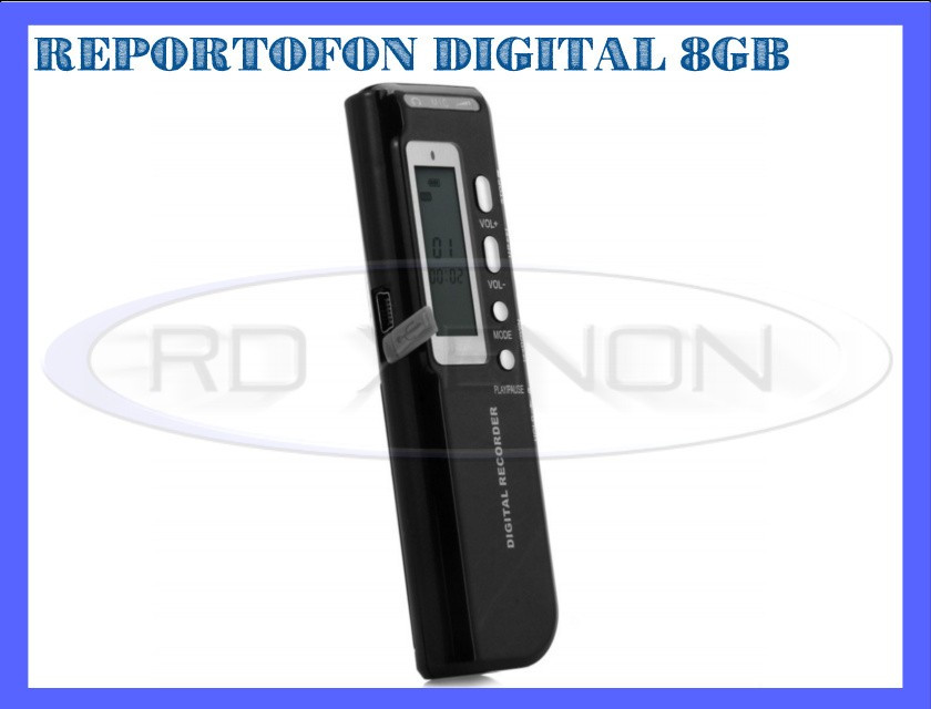 REPORTOFON DIGITAL 8GB GH-518 - DICTAFON, RECORDER - 850 ORE - GARANTIE 12  LUNI, Universal, ZDM | Okazii.ro