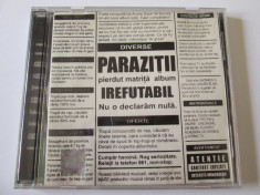 CD ORIGINAL PARAZITII ALBUMUL IREFUTABIL 2002 foto