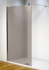 PARAVAN DUS WALK IN, STICLA BRONZ 8 MM SECURIZAT foto