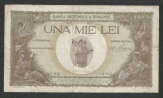 ROMANIA 1000 1.000 LEI 1939 - 28 -IV cu Supratipar foto
