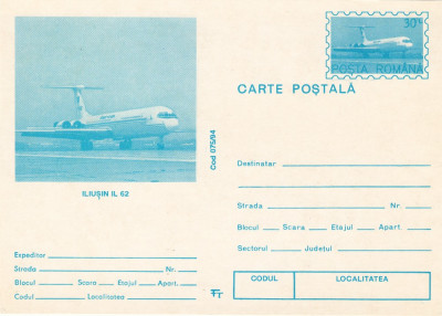 Carte postala Iliusin IL 62 (1994) foto